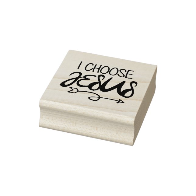 Choose Jesus Art Gospel Graphics Christian Art Quo Rubber Stamp (Stamp)