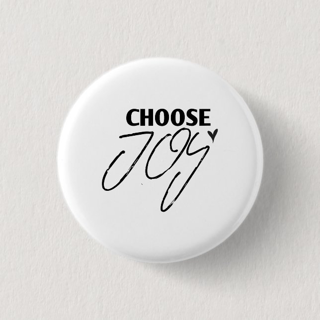 Choose Joy - Christian 1 Inch Round Button (Front)