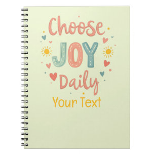 Choose Joy Daily Pastel Doodle Notebook