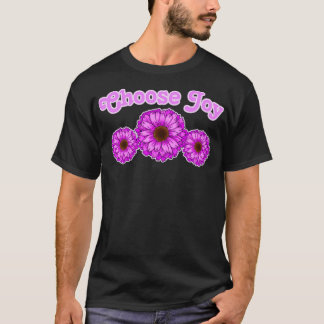 Choose Joy Floral Design T-Shirt