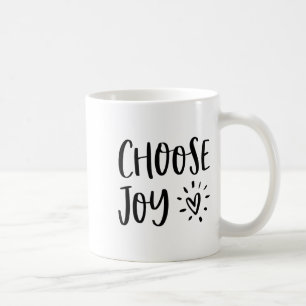 Choose Joy Hapness Heart Insrational Motivational Coffee Mug