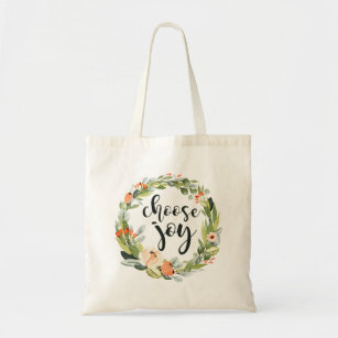 Choose Joy, Inspirational Tote Bag