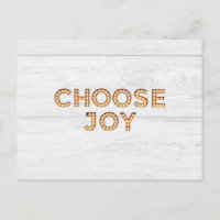 Choose Joy Light Up Style Letters Positive Message