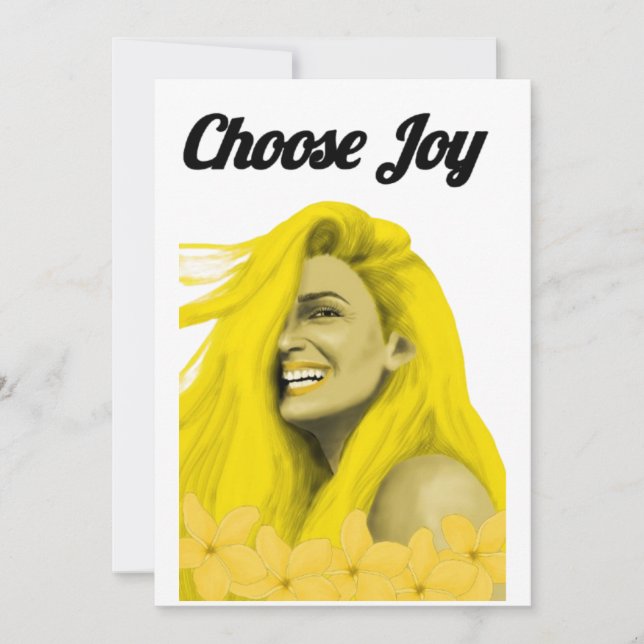 “Choose Joy Modern Invitation – Positive Party, We (Front)