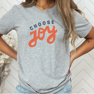 Choose Joy Retro Inspirational Christian T-Shirt