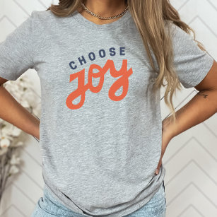 Choose Joy Retro Inspirational Christian  T-Shirt