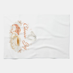 Choose Joy - Tea Towel - Cinnamon Roll & Tea