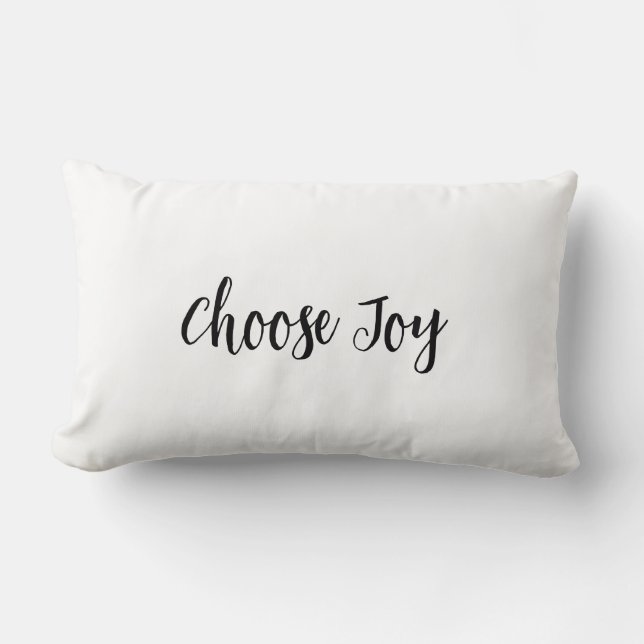Choose Joy Throw Pillow (Front)
