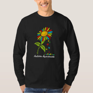 Choose Kind Autism Awareness Month Women Sunflower T-Shirt