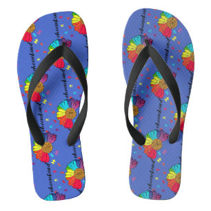Choose Kind Autism Awareness Pair of Flip Flops
