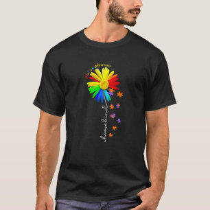 Choose Kind Autism Awareness Sunflower Mom Women K T-Shirt
