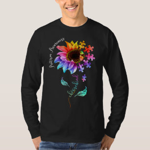 Choose Kind Autism Awareness Sunflower Mom Women K T-Shirt