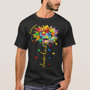 Choose Kind Autism Awareness Sunflower Mom Women K T-Shirt