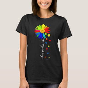 Choose Kind Autism Awareness Sunflower Unity Day T-Shirt