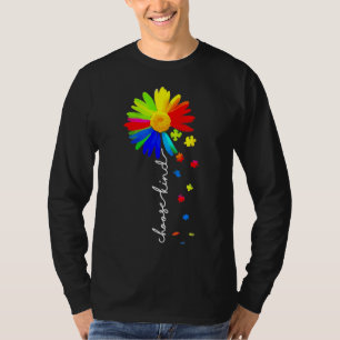 Choose Kind Autism Awareness Sunflower Unity Day T-Shirt
