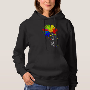 Choose Kindness Be Kind Autism Awareness Sunflowe Hoodie