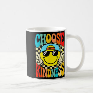 Choose kindness be kind inspirational kids groovy coffee mug