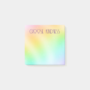 "Choose Kindness" Colourful Pastel Post-it Notes