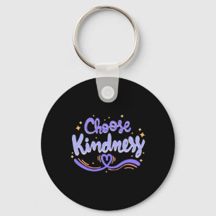 Choose Kindness Cute Be Kind Inspirational Autism Keychain
