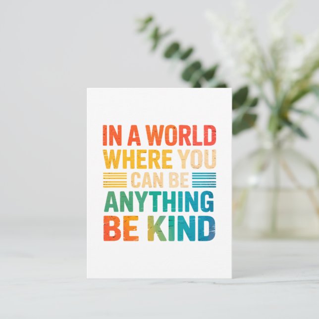 Choose Kindness - Inspirational Postcard (Standing Front)