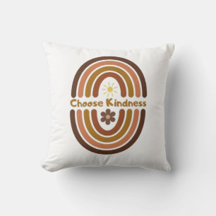 Choose kindness, make the world kinder. throw pillow