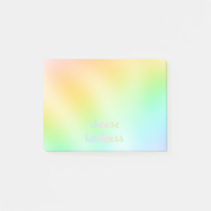 "Choose Kindness" Pastel Colourful  Post-it Notes