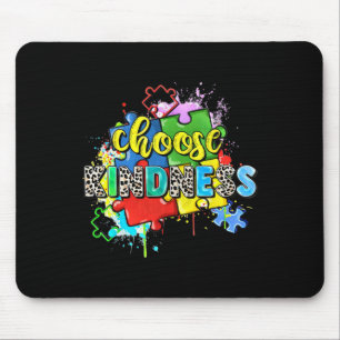 Choose Kindness Puzzle World Autism Awareness Day Mouse Pad