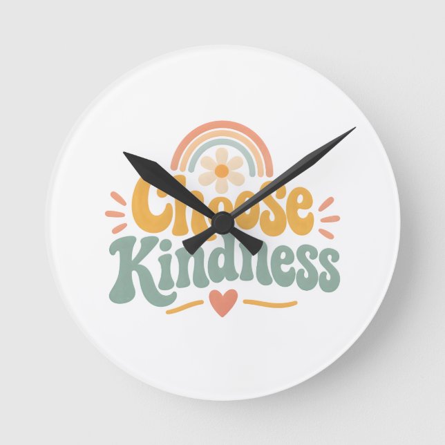 Choose Kindness Round Clock (Front)