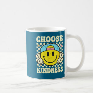 Choose Kindness Smile Face Groovy Artwork Coffee Mug