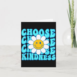 Choose kindness smile face inspirational world dow card