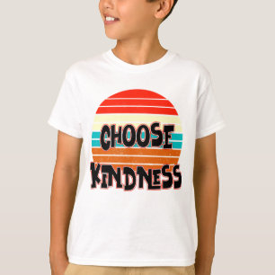 Choose Kindness - Sunset red blue orange yellow T-Shirt