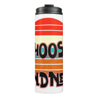 Choose Kindness - Sunset red blue orange yellow Thermal Tumbler