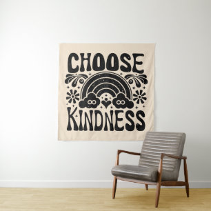 Choose kindness vintage tapestry