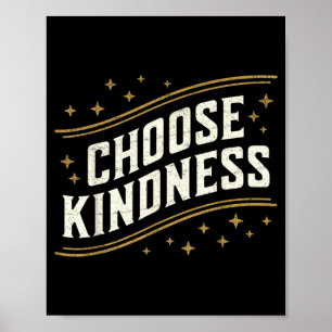 Choose Kindness Women Men Kids Vintage Be Kind Poster