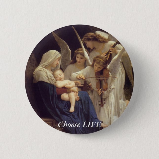 Choose LIFE 2 Inch Round Button (Front)