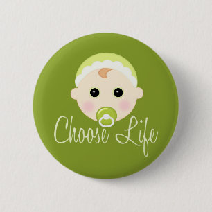 Choose Life 2 Inch Round Button