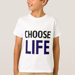 Choose life adults t-shirt inspired by wham! fancy