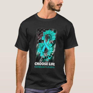 Choose Life Myasthenia Gravis Awareness Sumflower  T-Shirt