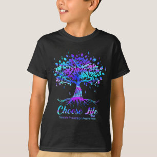 Choose life prevention awareness grateful life  T-Shirt