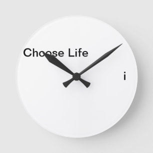 Choose Life Round Clock