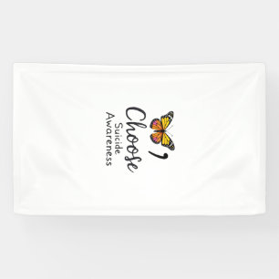 Choose life suicide Awareness Colourful Dragonfly Banner