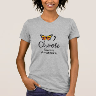 Choose life suicide Awareness Colourful Dragonfly T-Shirt