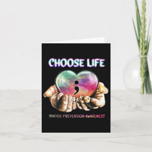 Choose Life Suicide Prevention Awareness Card