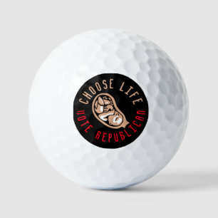 Choose Life Vote Republican Golf Balls
