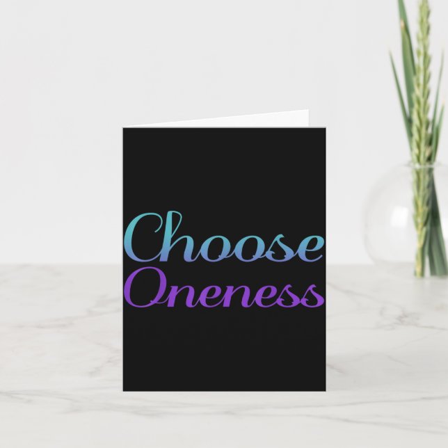 Choose Oneness Prevention Artwork Card (Front)