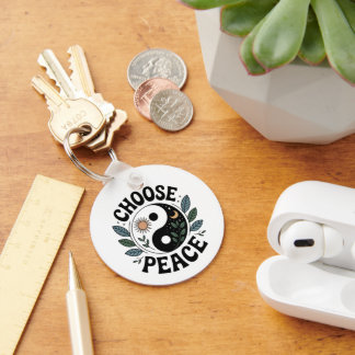 Choose Peace – Aluminum Keychain