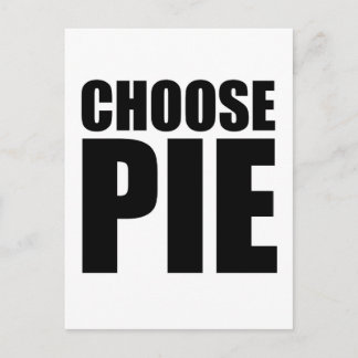 Choose Pie Postcard