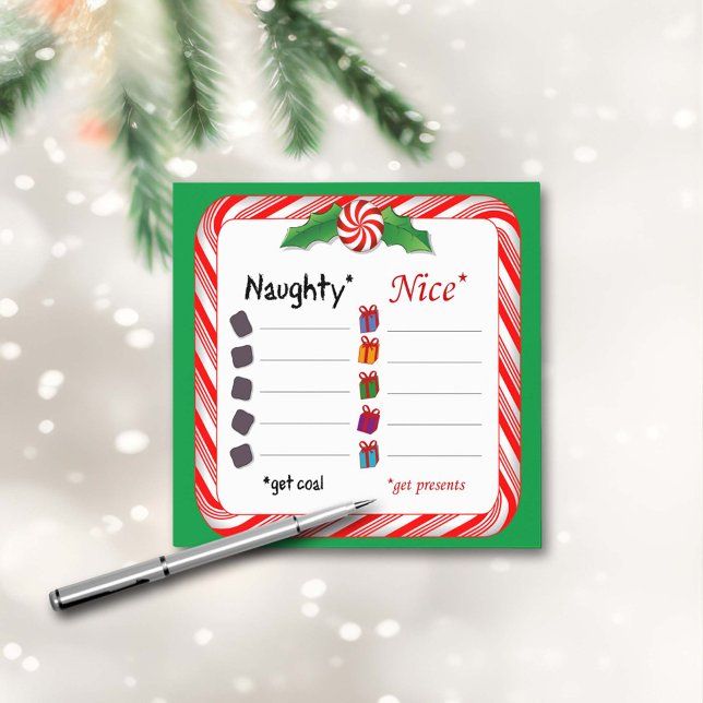 Choose Sides! Naughty or Nice Post-it Notes (Creator Uploaded)