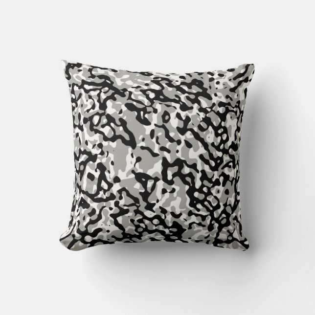 Choose The Colour "B/W Marble" Design Pillow 1 (Front)