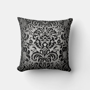 Choose The Colour "Mock Flock" Floral Pattern 1 Throw Pillow
